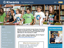 Tablet Screenshot of pcsunrisekiwanis.org